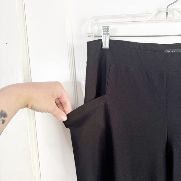 Eileen Fisher System Wider Straight Leg Pants Large Pocket Packable Button Hem S - Picture 8 of 12